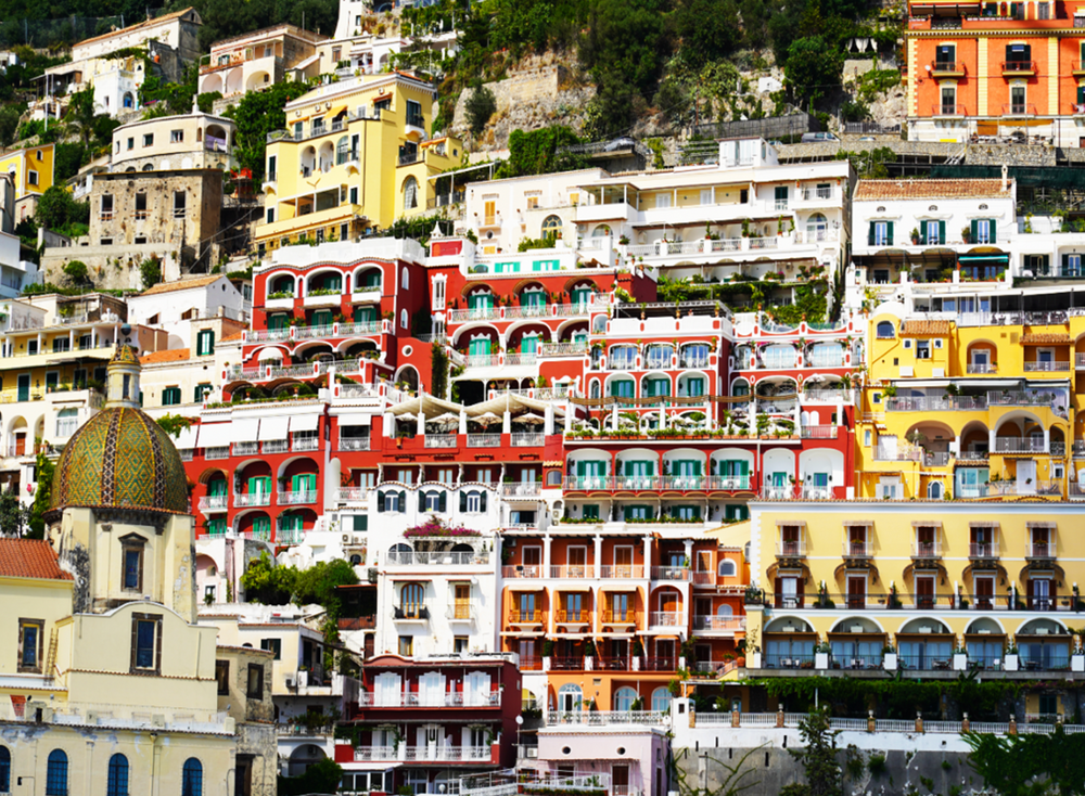 Vibrant Rainbow Riviera, Positano