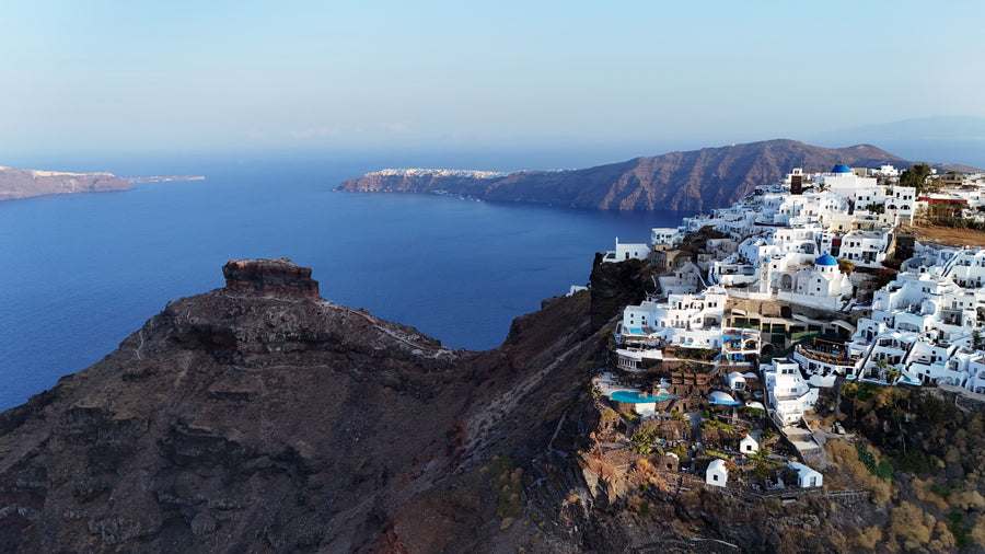 Skaros and Imerovigli, Santorini, fine art photography print