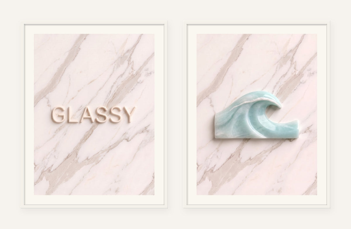 Glassy Stone Pair